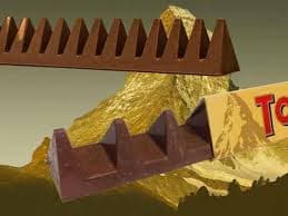 Toblerone vuelve a su forma original