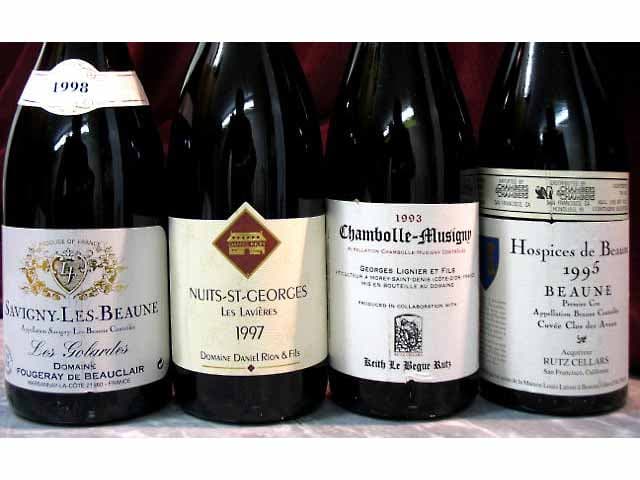 El vino borgoña cotiza alto