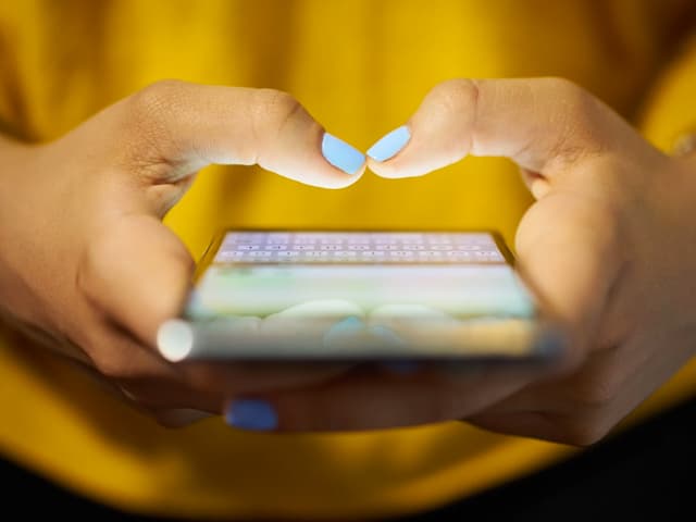 Gran velocidad de tipeo en el teléfono