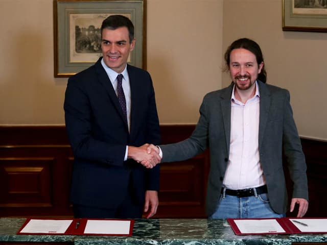 Histórico gobierno de coalición en España
