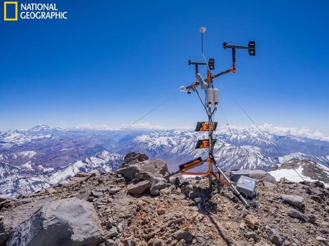 Hemisferios sur y occidental: la  estación meteorológica más alta