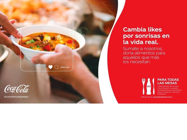 Coca-Cola de Argentina y la ONG Caminos Solidarios se unen para llevar comida a quienes más lo necesitan