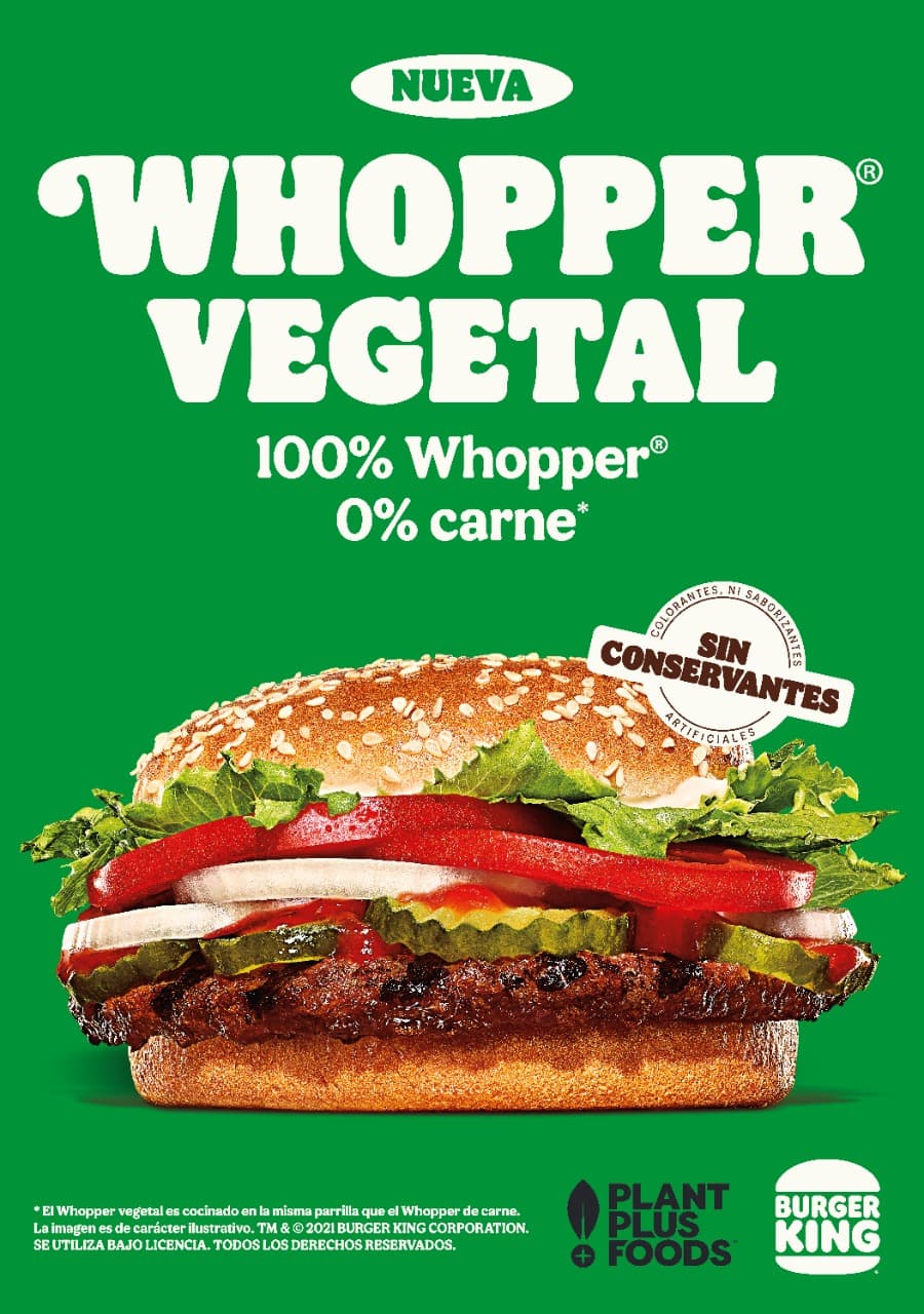 Con éxito, Burger King lanza su hamburguesa vegetal