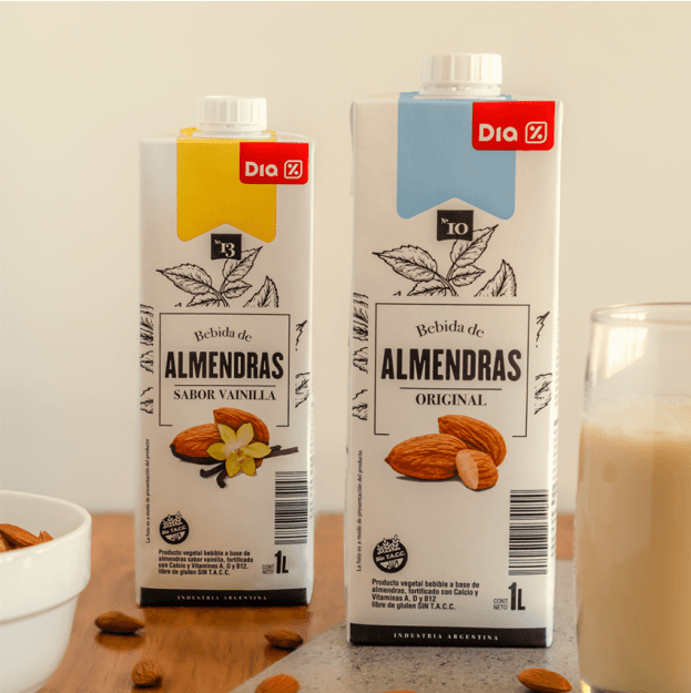 DIA lanza su bebida vegetal a base de almendras