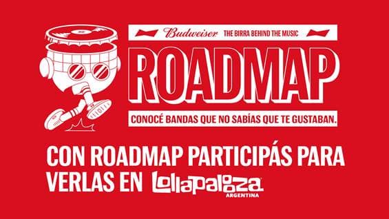 En la previa del Lollapalooza, Budweiser presenta Roadmap