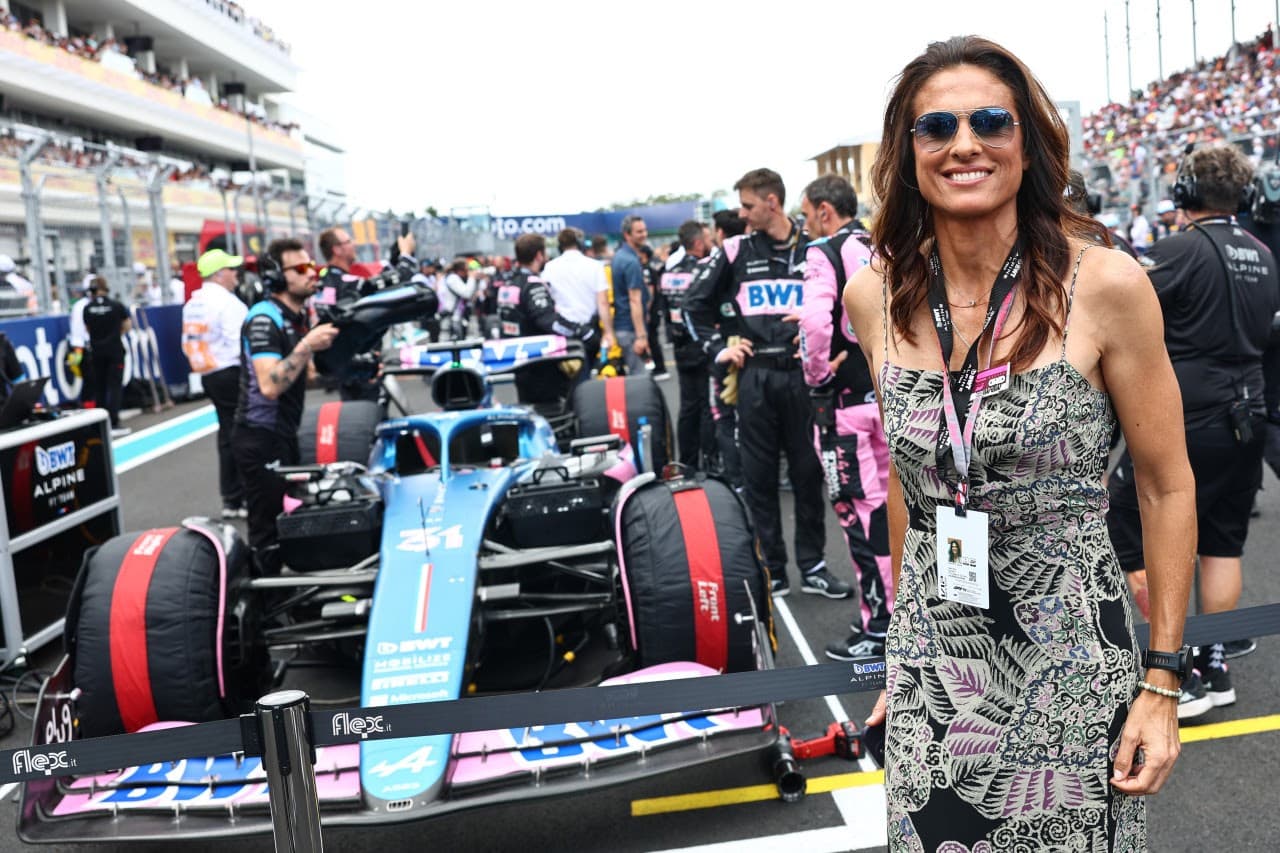 Gabriela Sabatini en el Gran Premio de F1 de Miami