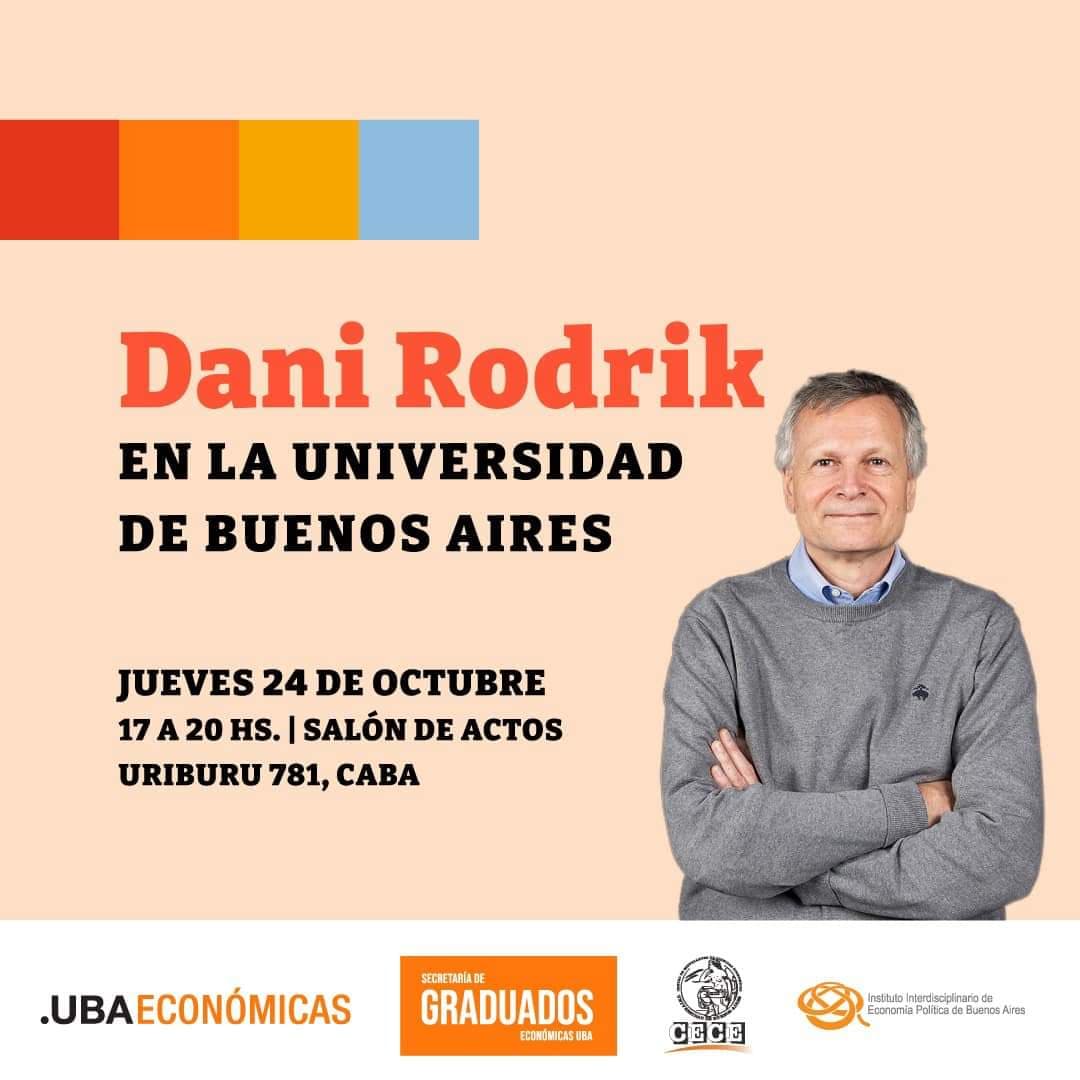 Conferencia del Dr. Dani Rodrik en Ciencias Económicas de UBA