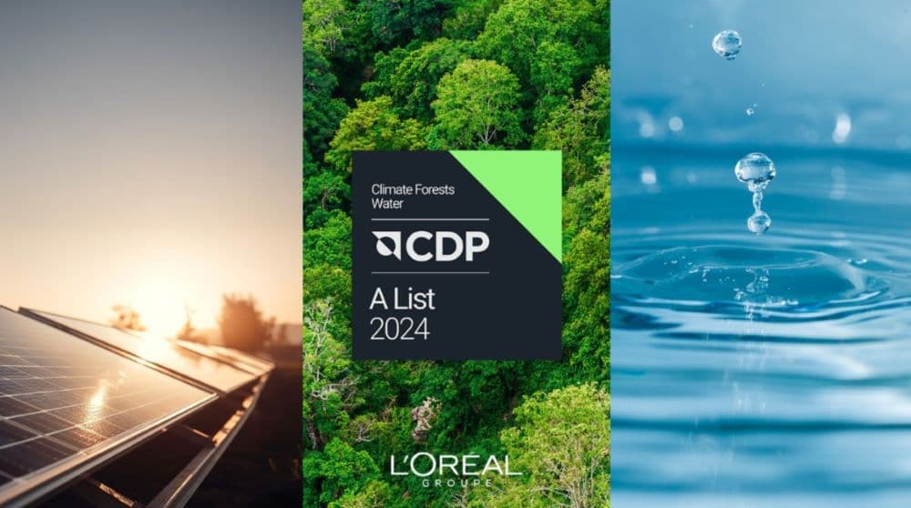 L'Oréal Groupe obtiene certificación triple "A" de CDP por noveno año consecutivo
