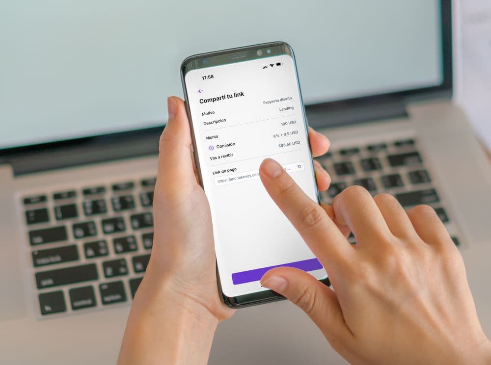 Takenos lanza su link de pago para cobros internacionales