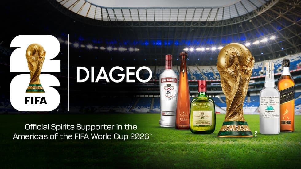 Diageo será promotor oficial de la Copa Mundial de la FIFA 26