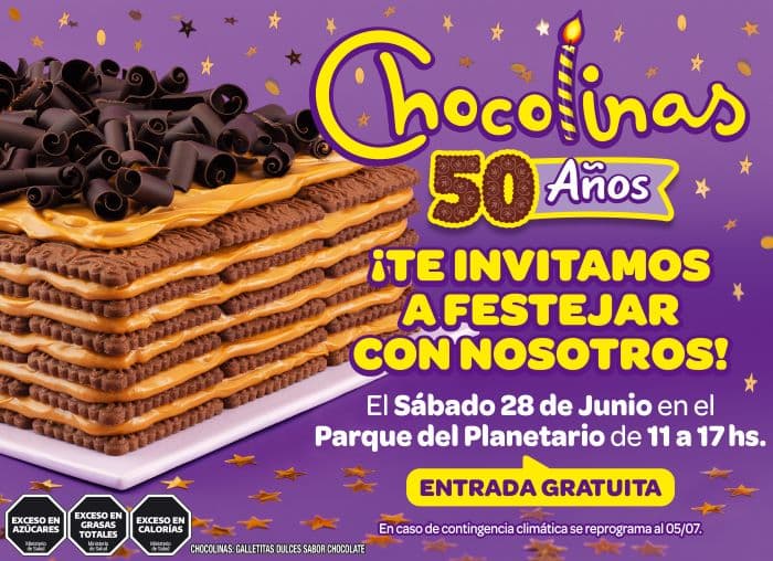 Chocolinas cumple 50 años y lo festeja a lo grande en el Planetario