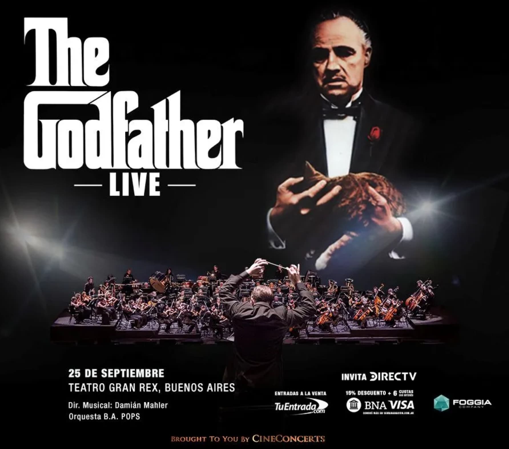 The Godfather en vivo con Orquesta B.A. Pops en Buenos Aires