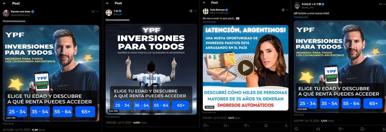 Estafa utiliza la imagen de Messi y otras personalidades