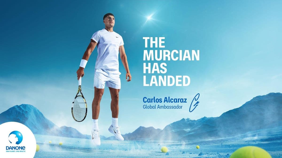 El tenista Carlos Alcaraz es el nuevo embajador global de Danone