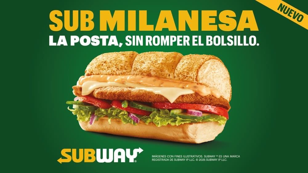 Subway suma a su menú el "Sub de Milanesa"