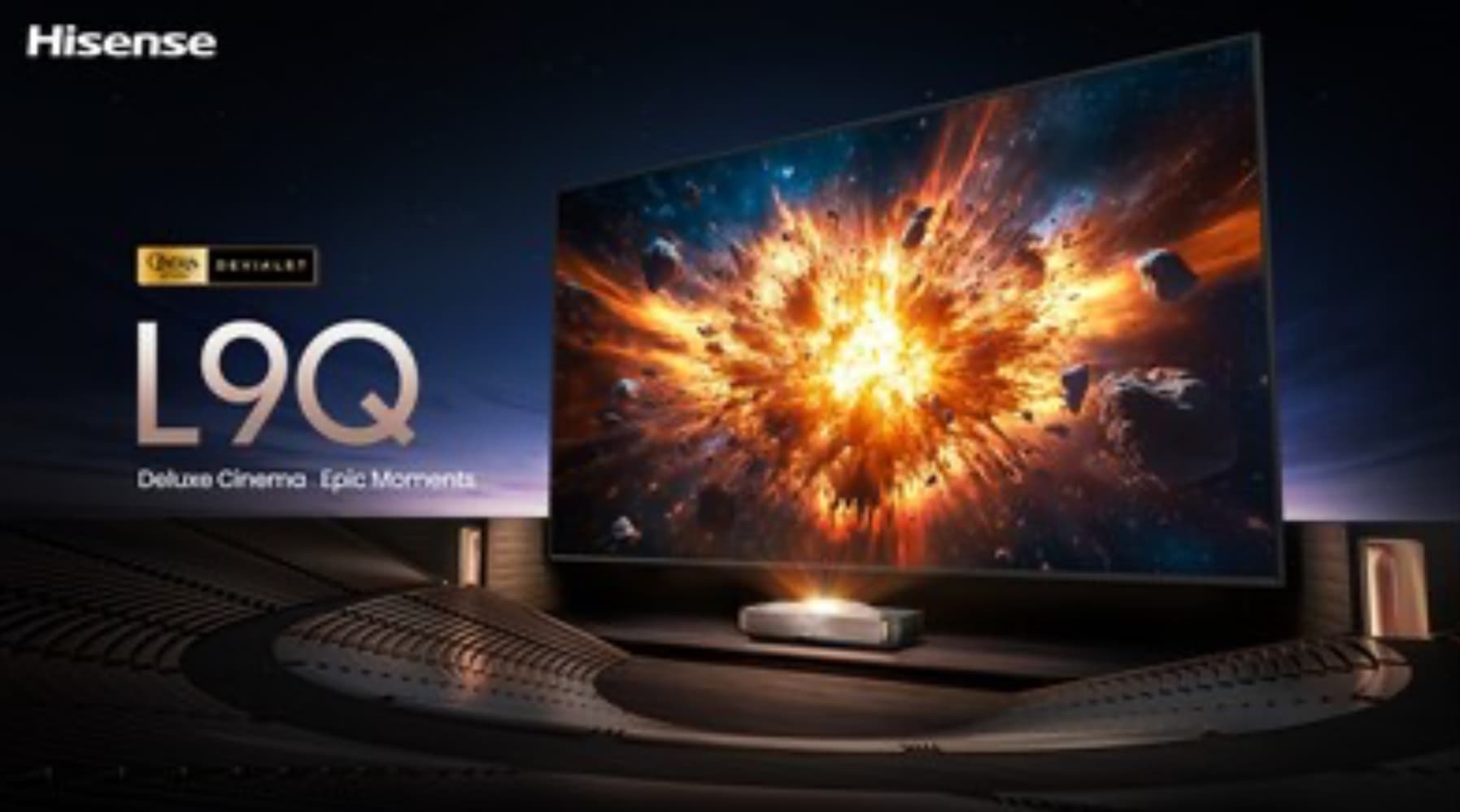 Hisense lanza televisor láser TriChroma L9Q con brillo superior