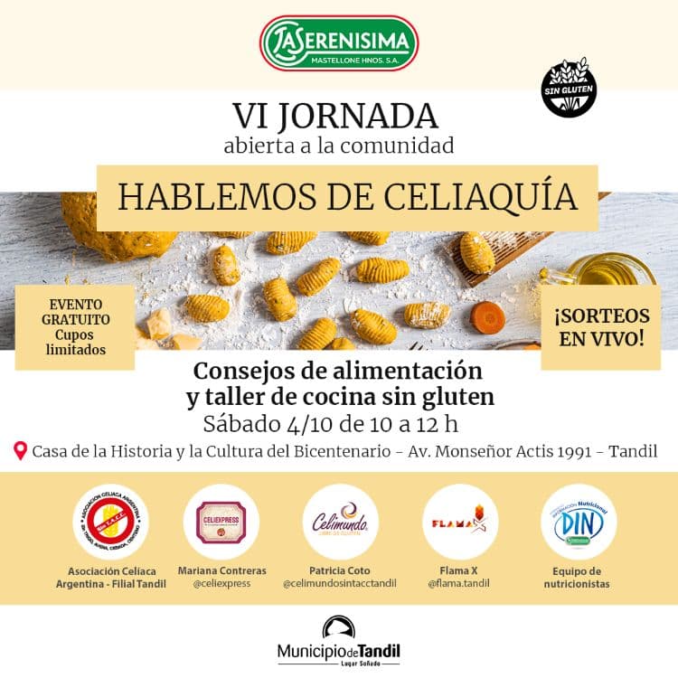 Mastellone Hnos. realizará la VI jornada de "Hablemos de Celiaquía"