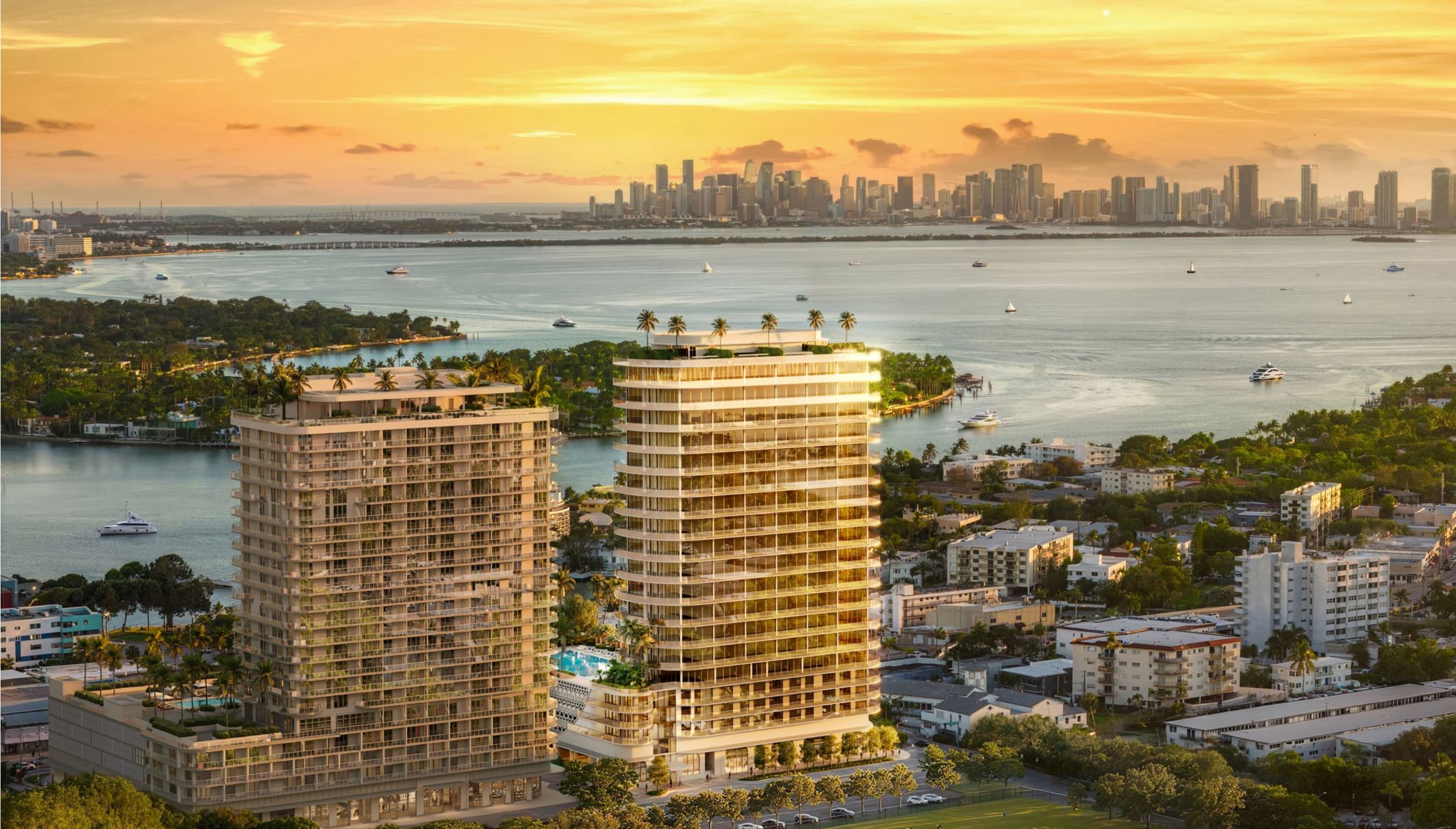 Lefferts presenta 72 Carlyle, torre residencial de lujo con interiores diseñados por Piero Lissoni en Miami Beach