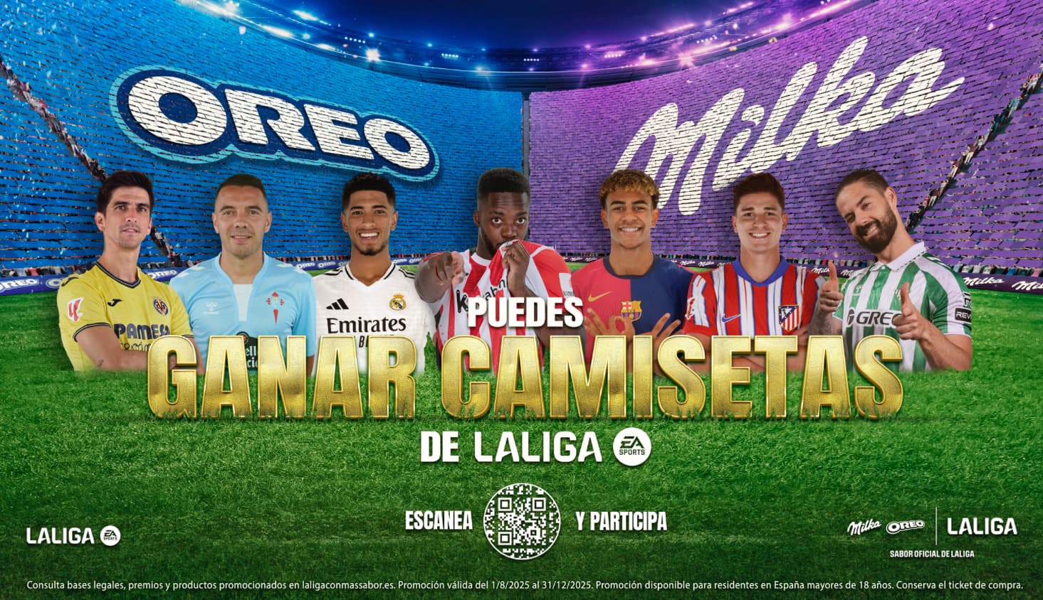 OREO y Milka presentan sorteo de camisetas oficiales de LALIGA con promoción especial en España