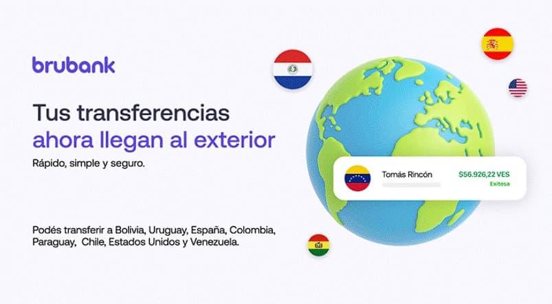 Brubank: una manera simple de enviar dinero al mundo