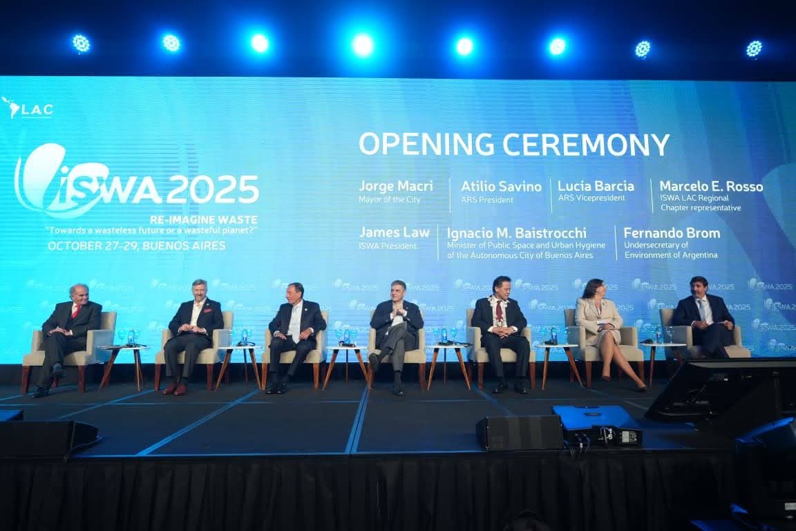 Arrancó el Congreso Mundial ISWA 2025 en Buenos Aires con foco en residuos y economía circular