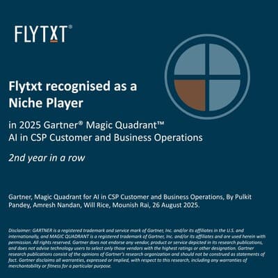Flytxt es distinguida por segundo año en el Magic Quadrant 2025 de Gartner