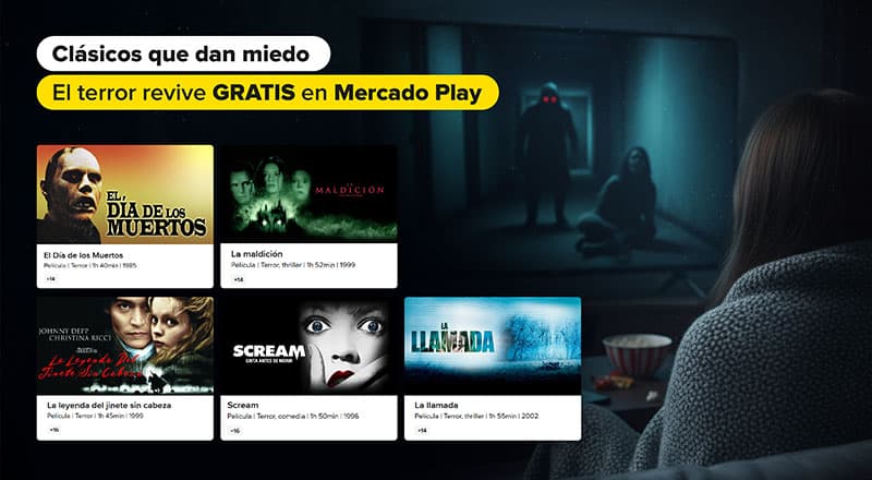 Mercado Play estrena películas de terror clásicas gratuitas por Halloween y Día de Muertos