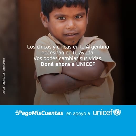 PagoMisCuentas y UNICEF recaudaron más de 75 millones de pesos