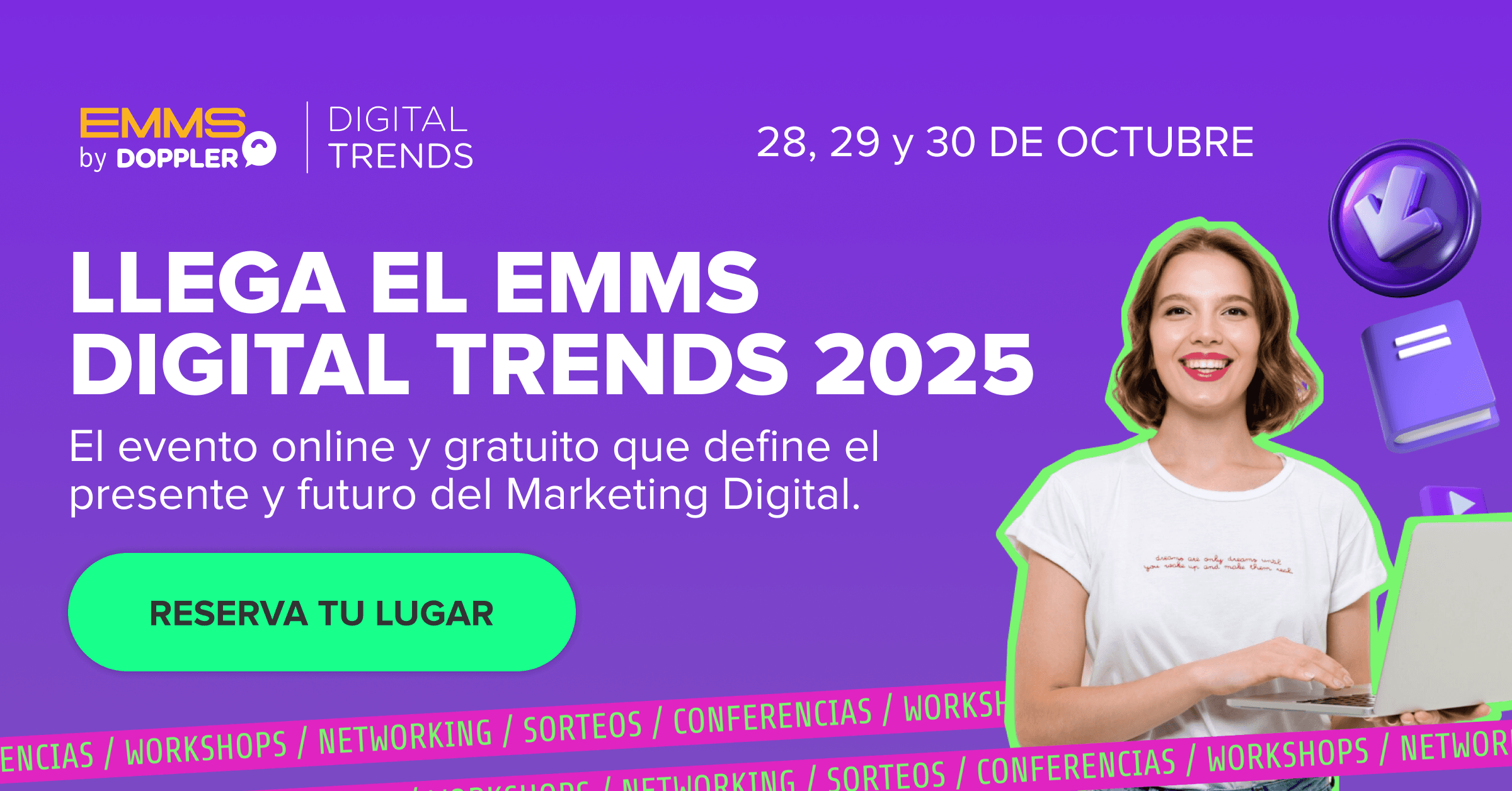 EMMS Digital Trends 2025 reunirá especialistas internacionales en marketing digital durante tres jornadas abiertas