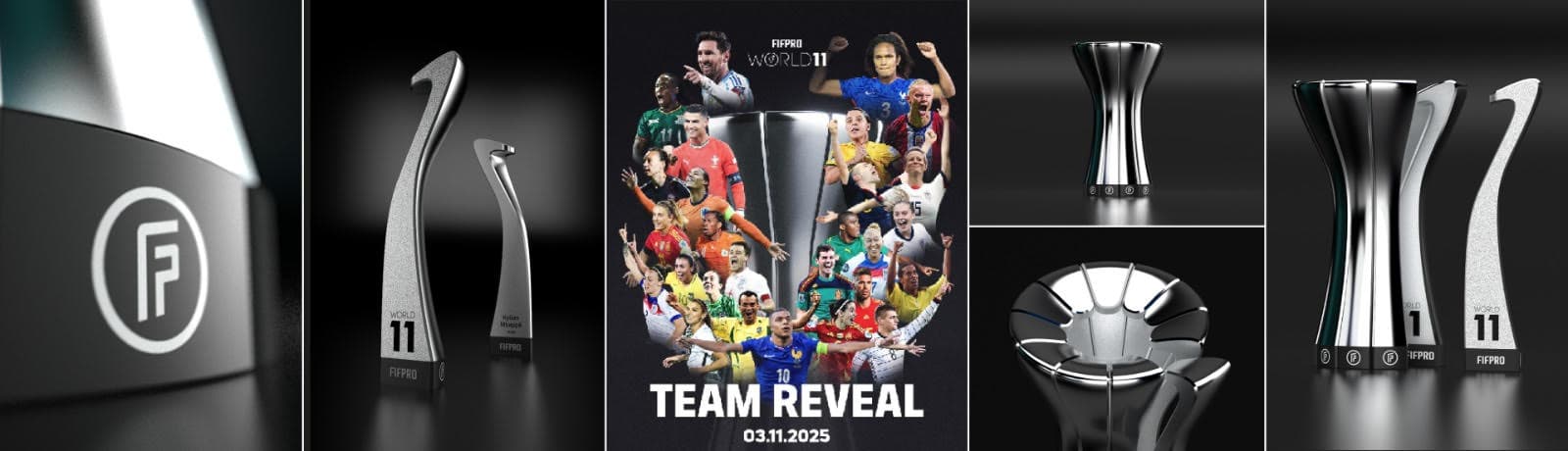 El trofeo del FIFPRO World 11 2025 destaca el diseño argentino de xCruza