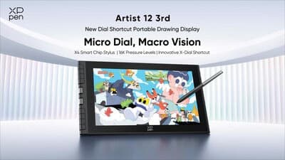 XPPen presenta la Artist 12 de tercera generación con mejoras en portabilidad y control para dibujo digital