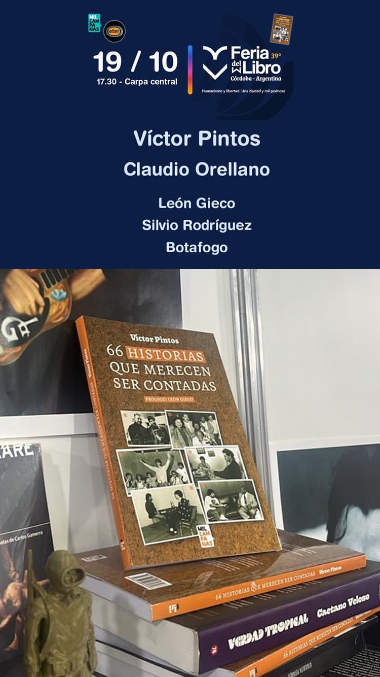 Víctor Pintos presenta su libro sobre historias inéditas de la música en español en Córdoba