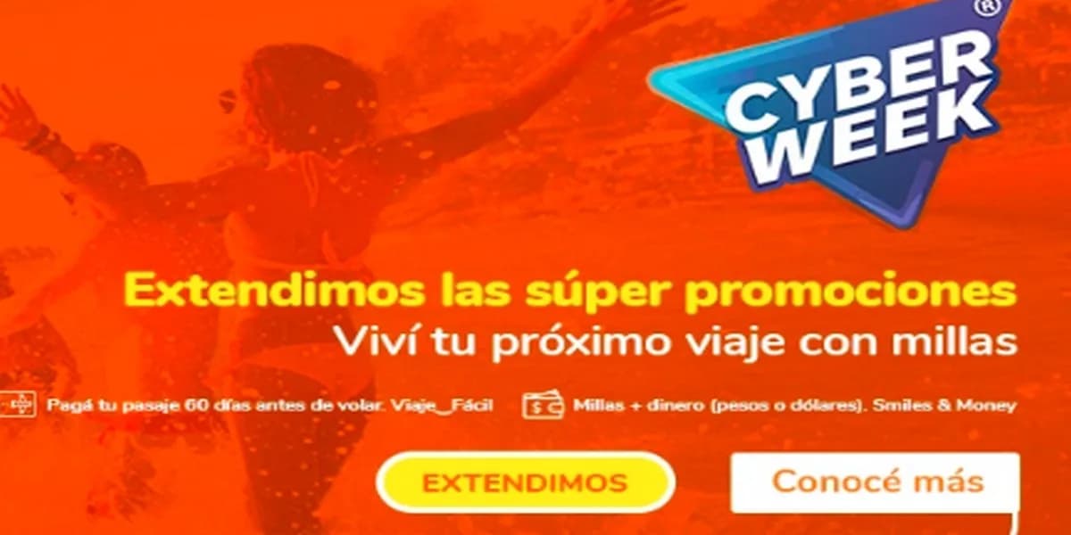 Smiles Argentina extiende promociones especiales durante Cyber Week para viajes con millas