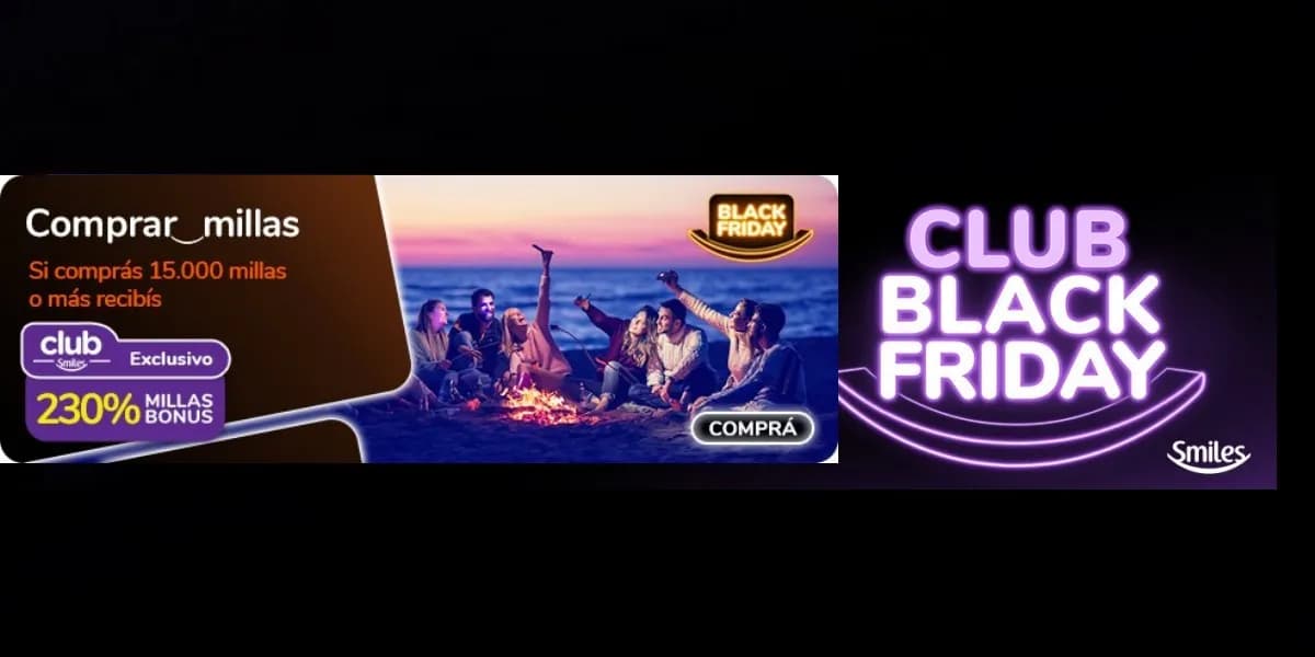 Smiles Argentina anticipa ofertas de Black Friday exclusivas para clientes Club Smiles en viajes a Brasil