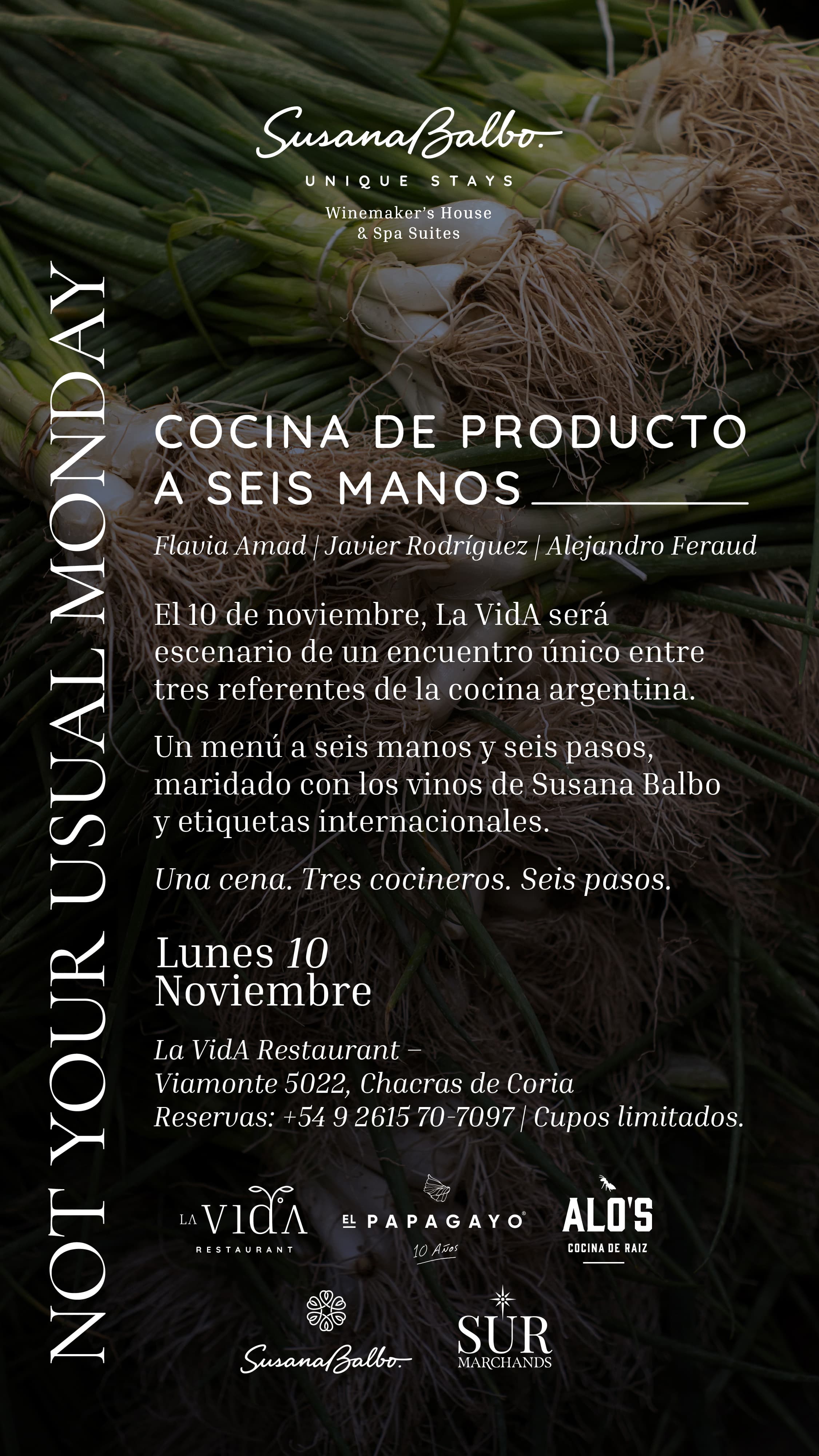 La VidA reúne a tres chefs argentinos en una velada especial en Mendoza