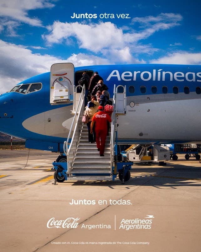 Coca-Cola vuelve a servirse en los vuelos de Aerolíneas Argentinas desde noviembre de 2025