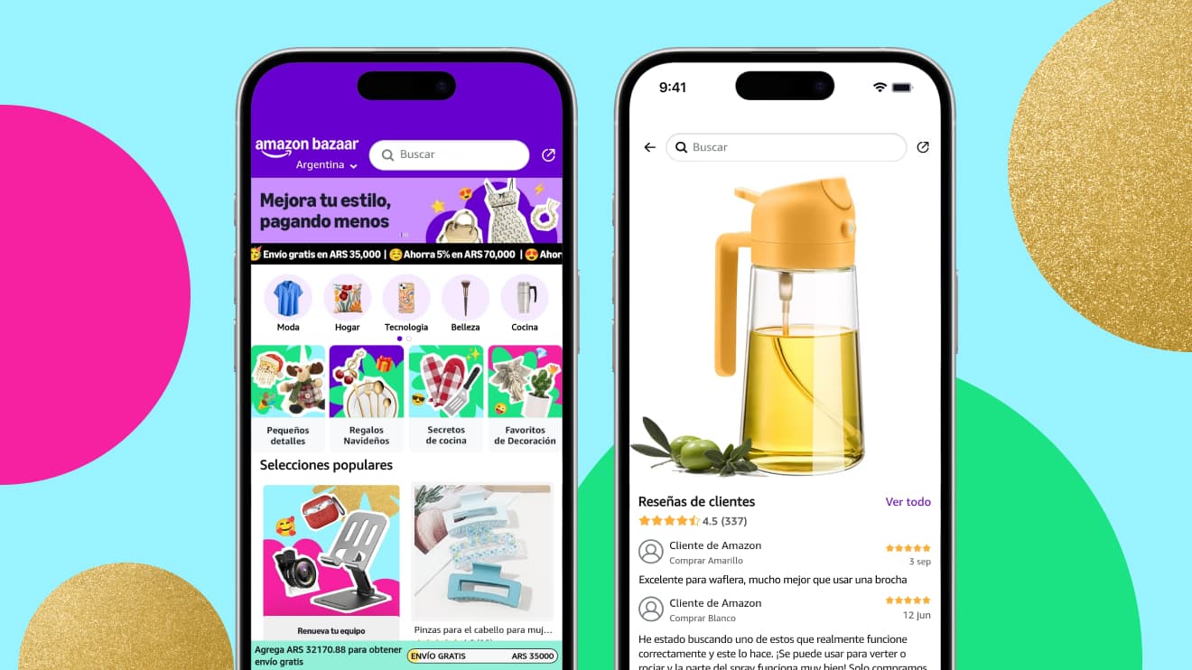Amazon presenta la aplicación Amazon Bazaar en Argentina con foco en moda, hogar y lifestyle