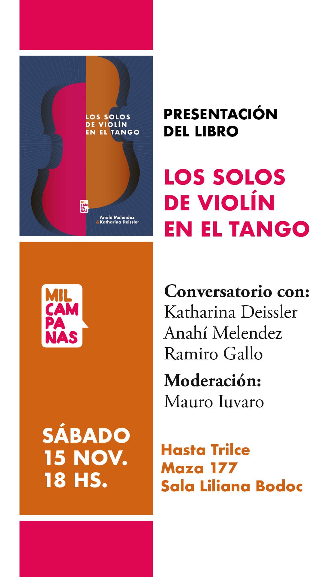 Presentan el libro “Los solos de violín en el tango” con análisis y transcripciones inéditas