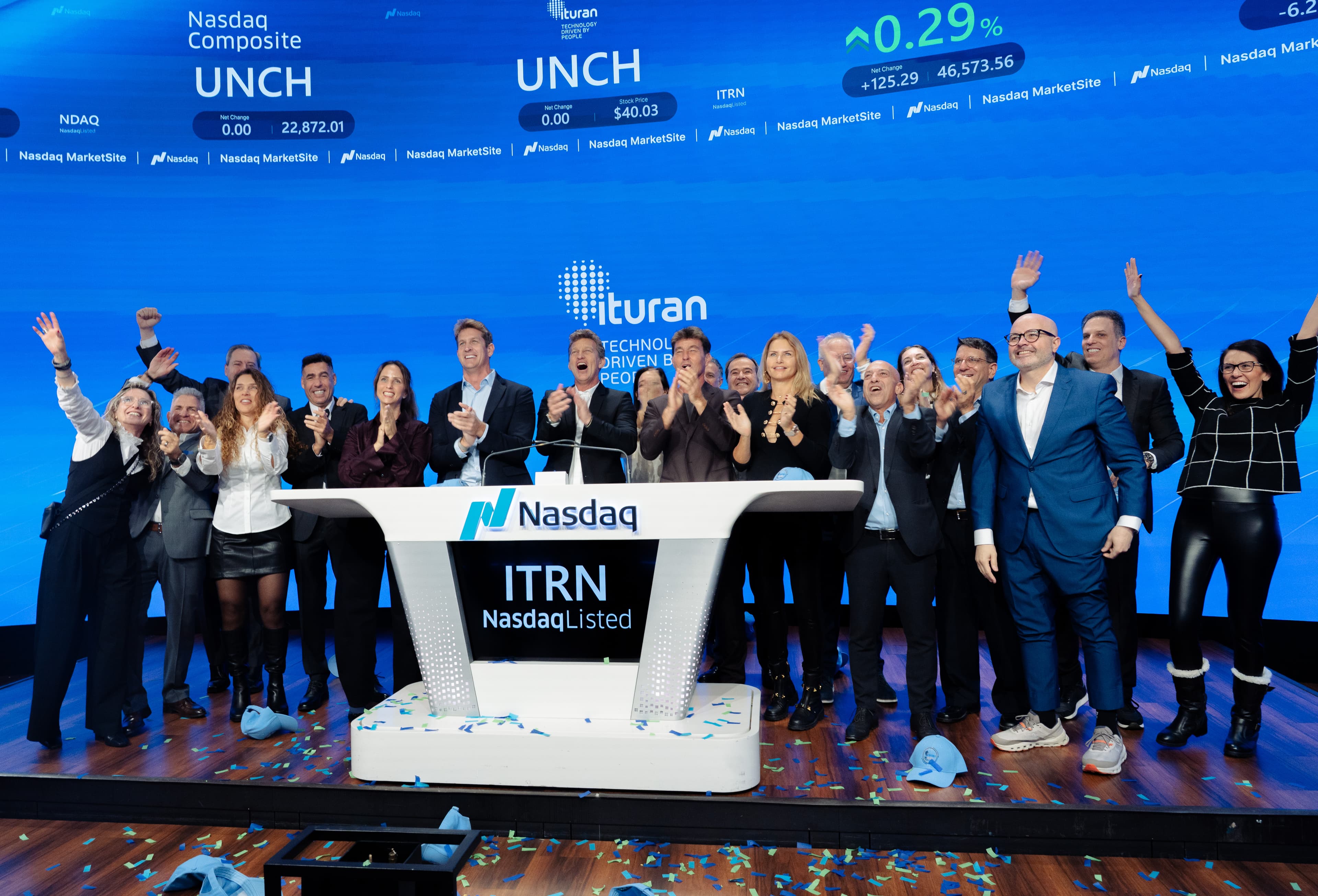 Ituran conmemora 30 años y dos décadas en Nasdaq en la tradicional apertura bursátil