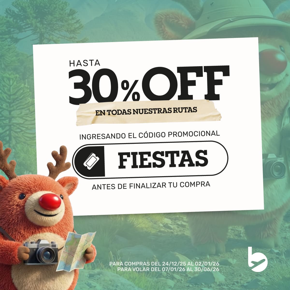 Flybondi presenta descuentos de hasta 30% en vuelos nacionales e internacionales para 2026