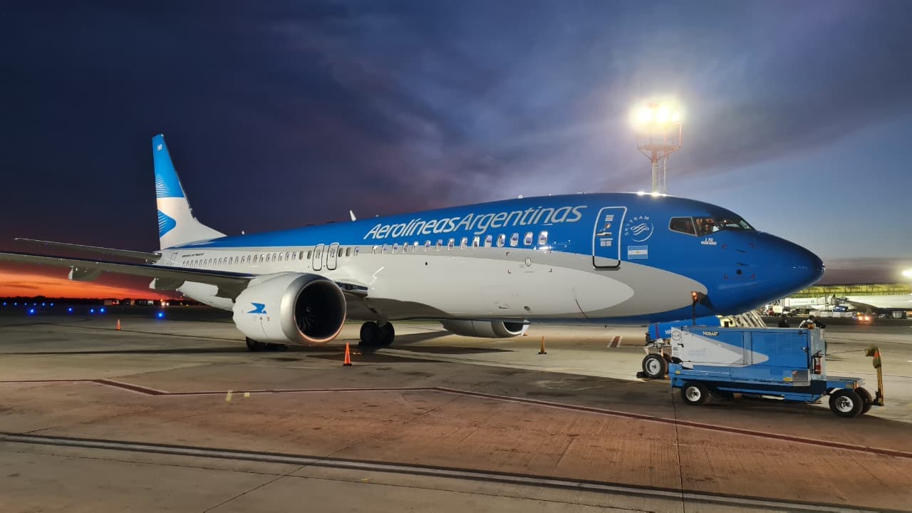 Aerolíneas Argentinas incorpora su decimoquinto Boeing 737 MAX 8 y suma 83 aviones en operación
