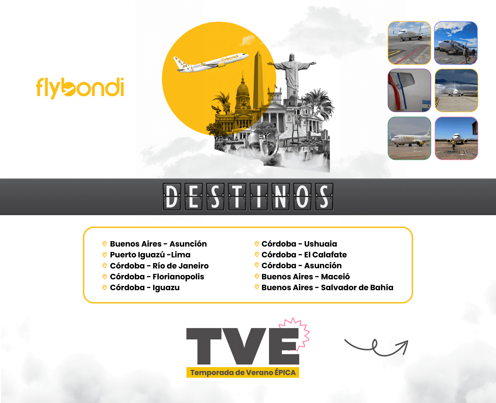 Flybondi concluye su Calendario de Adviento y presenta nuevas rutas para la temporada de verano