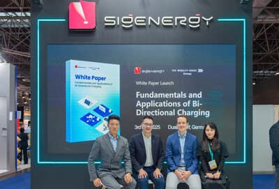 Sigenergy y The Mobility House Energy publican informe sobre carga bidireccional y flexibilidad energética