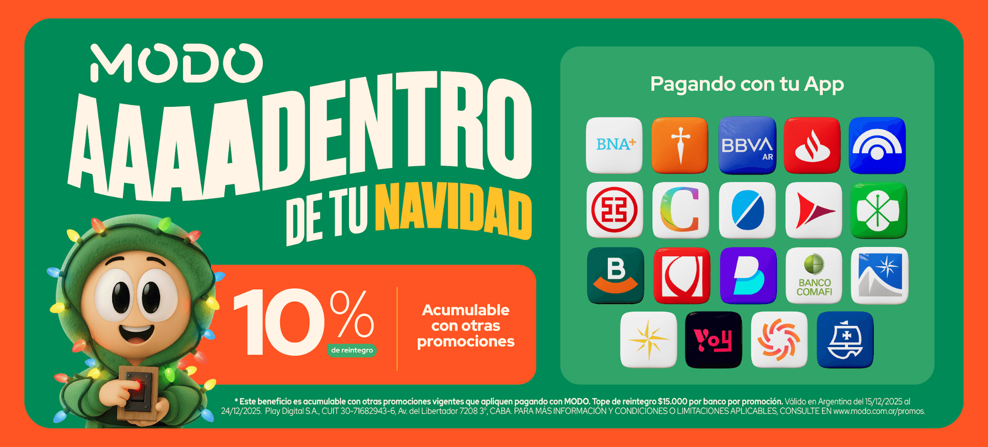 Modo presenta beneficios y actividades navideñas para compras online y en más de 60 shoppings