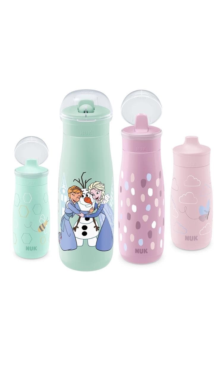 NUK presenta la botella deportiva Frozen Mini-Me Flip para niños en Argentina