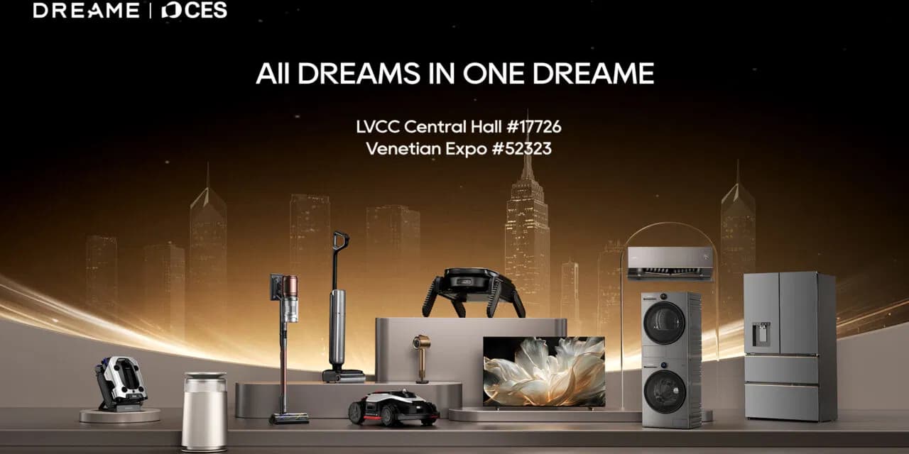 Dreame expondrá avances en aspiradoras en seco y húmedo en el CES 2026 en Las Vegas