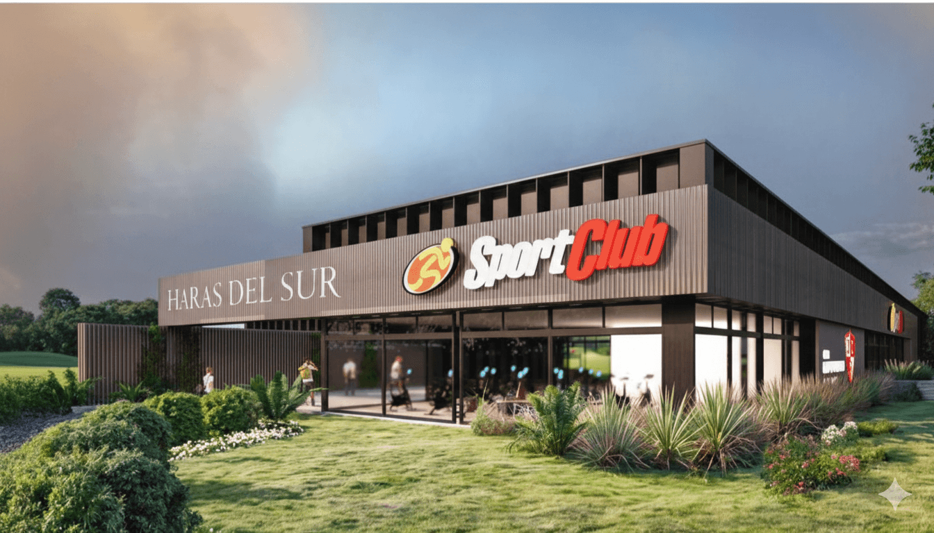 Haras del Sur incorpora un gimnasio premium de SportClub en su complejo residencial sobre la Ruta 2