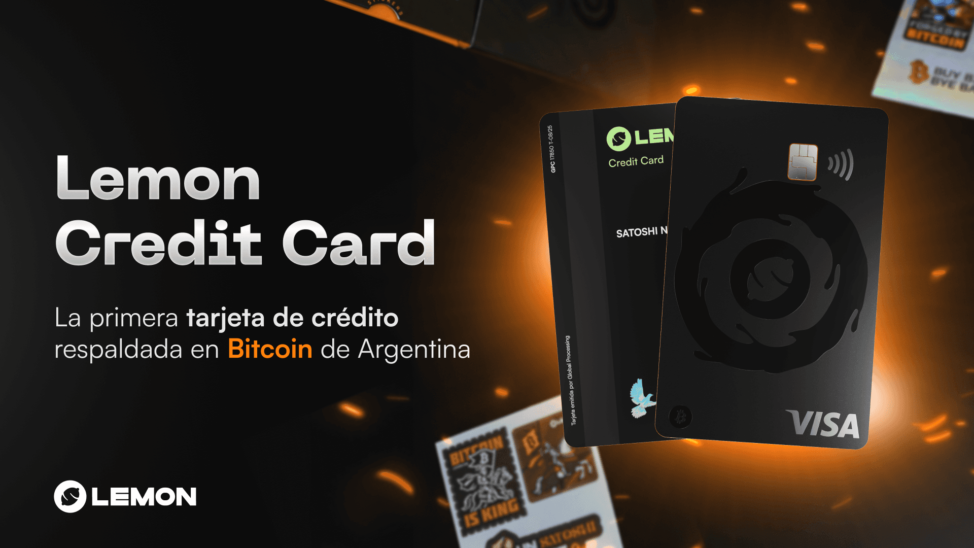Lemon presenta en Argentina la primera tarjeta de crédito VISA respaldada en Bitcoin