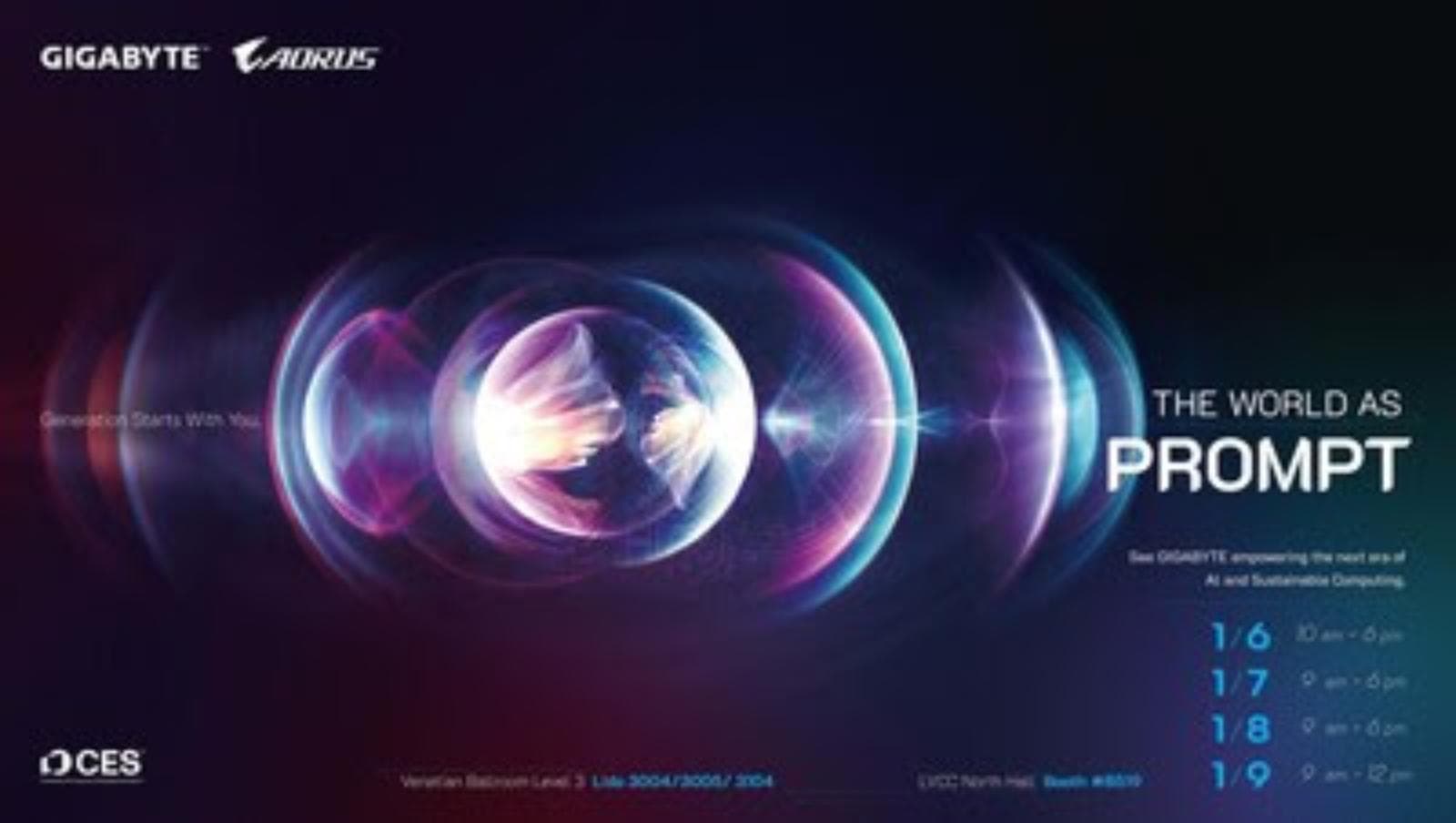 GIGABYTE exhibe una experiencia inmersiva de inteligencia artificial en la CES 2026 en Taipéi