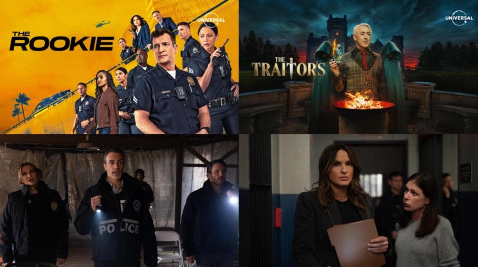 Universal+ definió estrenos de febrero de 2026 con The Traitors, Law & Order y The Rookie
